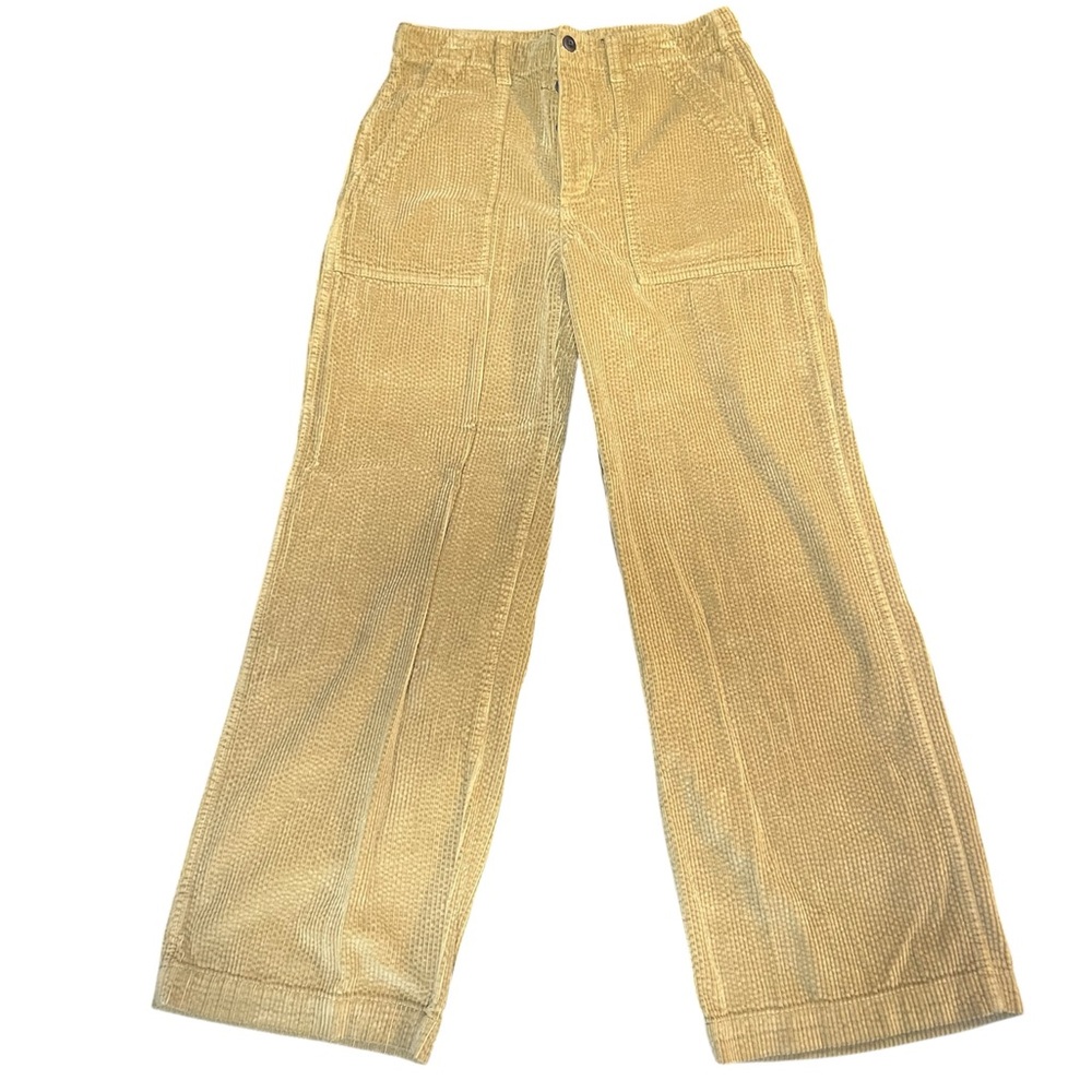 NWOT Madewell Wide Leg Trouser in Tan corduroy